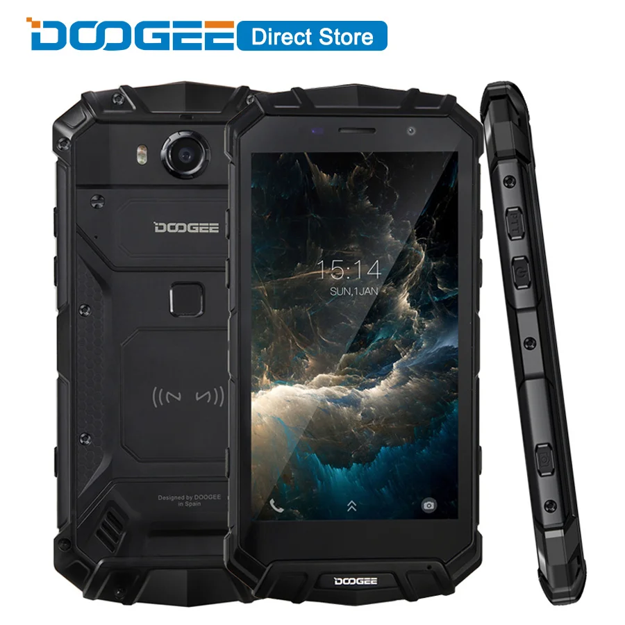 DOOGEE S60 Lite IP68 вода 5580 мАч Беспроводная зарядка 12V2A Быстрая зарядка 5,2 ''FHD MT6750T Восьмиядерный 4 ГБ 32 ГБ смартфон 16,0 Мп камера