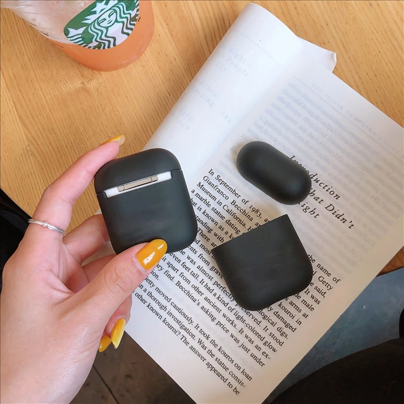 Чехол с простыми буквами для Apple Airpods 2/1, Роскошный чехол для наушников airpod, чехол для наушников