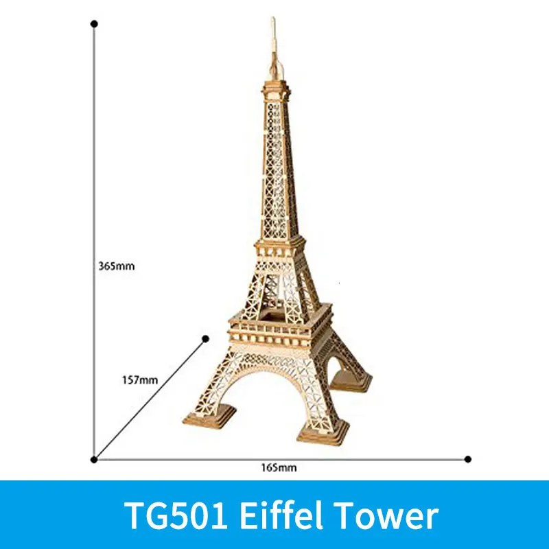 TG501 Креативный 3D Деревянный пазл строительный блок Сборная модель игрушки для детей и взрослых ручной работы самолет пенал ремесло комплект украшения - Цвет: TG501
