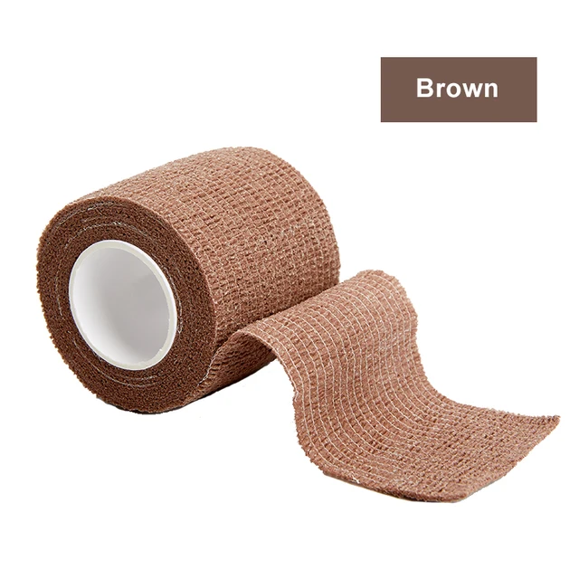 4.5m Colorful Sport Self Adhesive Elastic Bandage Wrap Tape Elastoplast For Knee Support Pads Finger Ankle Palm Shoulder Brown