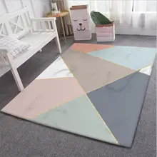 Ковры для гостиной, скандинавские цветные мраморные геометрические узоры, ковер для спальни 40 см X 60 см, напольный коврик, полиэстер
