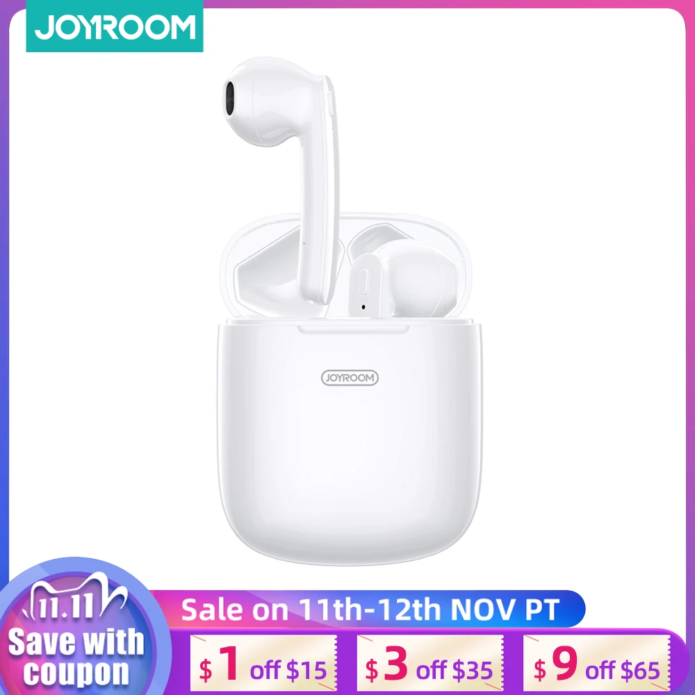 Joyroom T04s Tws Earphone Wireless Bluetooth 5.0 Earphone Mini Earbuds With Mic Charging Box Sport Bass Sound For Xiaomi Samsung