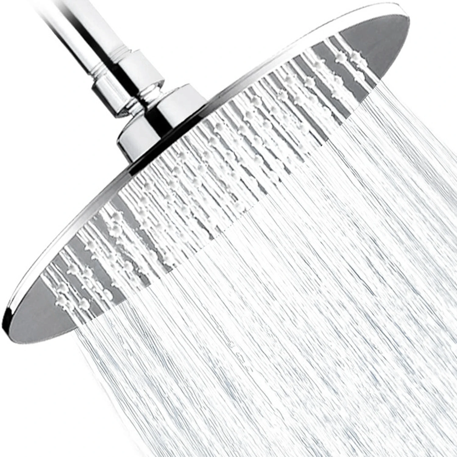 8.5 Inch Round Rain Showerhead G1/2 Adjustable High Pressure Shower Head Bathroom Shower Head Spray Showerhead Replacement