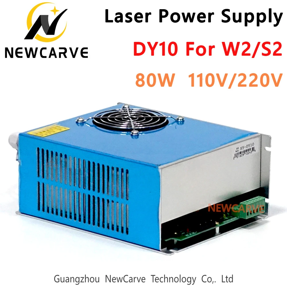 

80 Вт лазерный источник питания DY10 110V 220V для Reci S2,W2 CO2 лазерная трубка гравировальный станок NEWCARVE