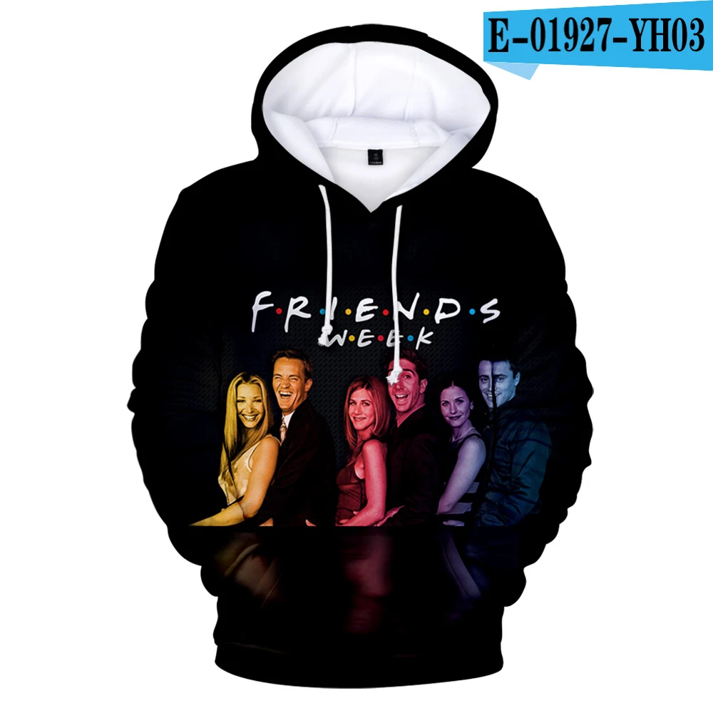 Теплые толстовки с 3D принтом «sitcom FRIENDS» для мужчин и женщин, высококачественные и недорогие толстовки, Лидер продаж, толстовки с капюшоном для мальчиков и девочек с 3D изображением друзей - Цвет: 3D