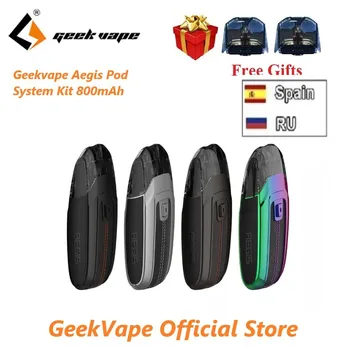 

With 2pcs pods! Geekvape Aegis Pod System Kit 800mAh Battery & 3.5ml Pod Waterproof Shockproof Dustproof Vape kit VS Aegis Boost