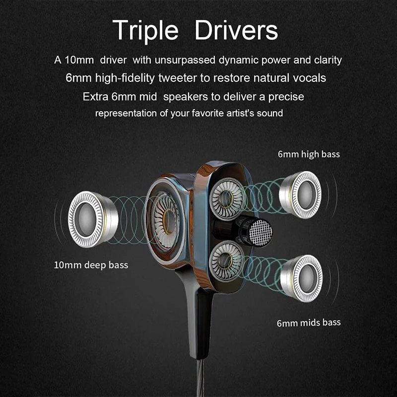 Wired Earphone HiFi Super Bass Stereo Earphone with Microphone Available Sport Earphone for Phone Computer