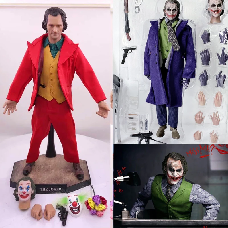 DC Joker Figure 30cm Movie Clown Male Jacques Phoenix 1/6 Action Doll Model Toy Gift for Christmas | Игрушки и хобби