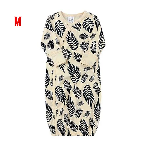 Size M Детские спальные мешки с принтом на осень и весну для малышей, вязаная коляска для малышей, пеленание, обертывание, конверты для новорожденных детей, BBR2308 - Цвет: Size M