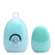 Double-sided Cleansing Instrument Silicone Electric Cleaning Brush Soft Clean Pores Firming Skin
