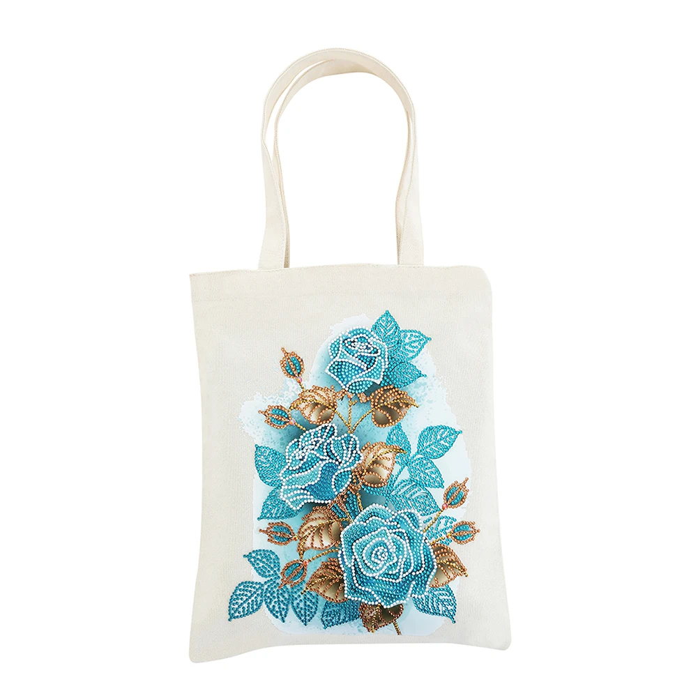 Diamond Painting 5D DIY Handbag Mosaic Drill Eco-friendly Shopping Storage Bags Cross Stitch Grocery Tote Home Craft Organizer