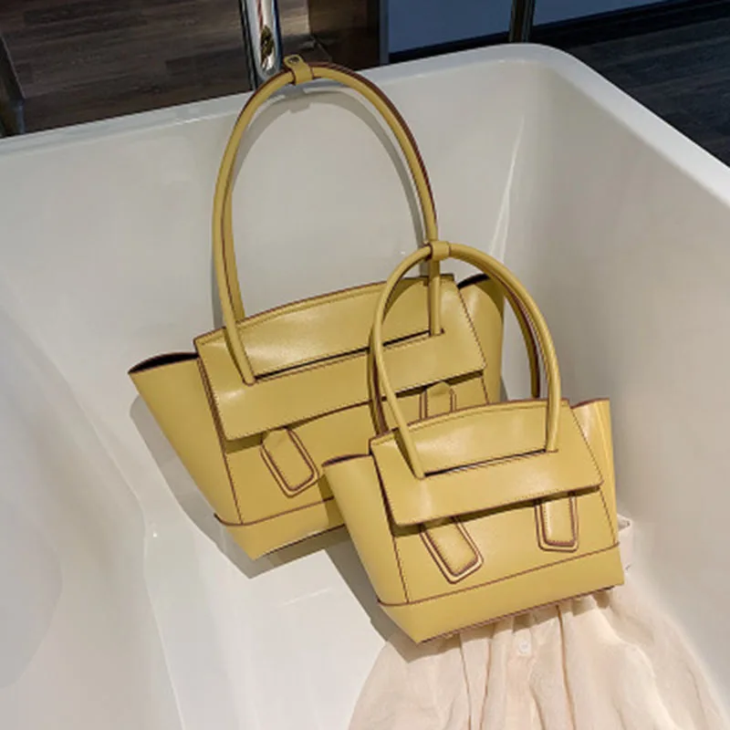 

Shoulder bags for women 2019 High capacity Solid color PU leather Women's Designer Handbag Simple Shoulder Messenger bags