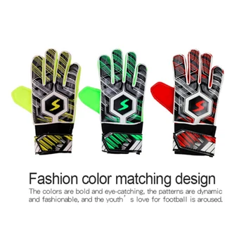 

New Football Protection Keeper Gloves Latex Kids Men's Soccer Gloves Professional Adult Goalie Training Secure Gloves