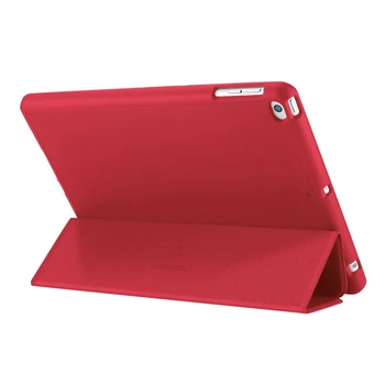 

for Ipad 5/6 9.7 Inch Case PU+TPU Protective Case with Press Pen Anti-Lost Card Slot Design Protective Case