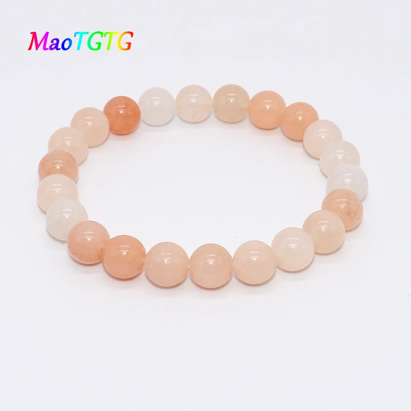 

Stylish Simple Natural Stone Round Loose Beaded Men Bracelet Fashionable Woven Chakra Bracelet For Women Jewelry Handmade Bangle