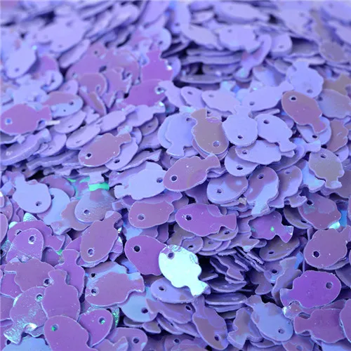AB purple 5*7 мм красочные рыбы блестки глина "сделай сам" материал блестки Lentejuelas фурнитура для вышивка рукоделие бижутерия 1440 шт 20 г - Цвет: AB purple