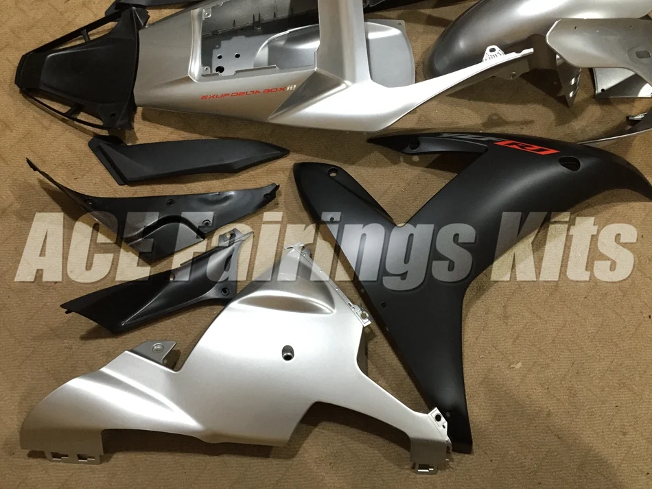 Лидер продаж, yzf1000 R1 02 03 полный комплект для Yamaha Yzf R1 2002 2003 спортивный мотоцикл Обтекатели кузова(литье под давлением) Серебро