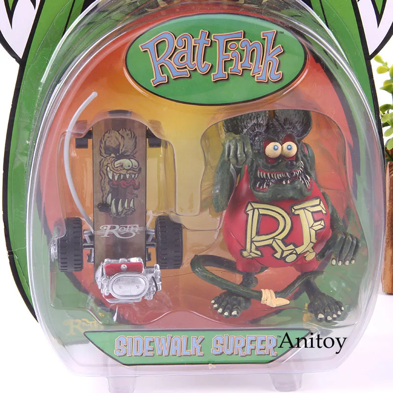 

Action Figure Ratfink Figure Rat Fink Sidewalk Surfer Rat Fink Hot Toy Action Figures Collectible PVC Model Toys Gift