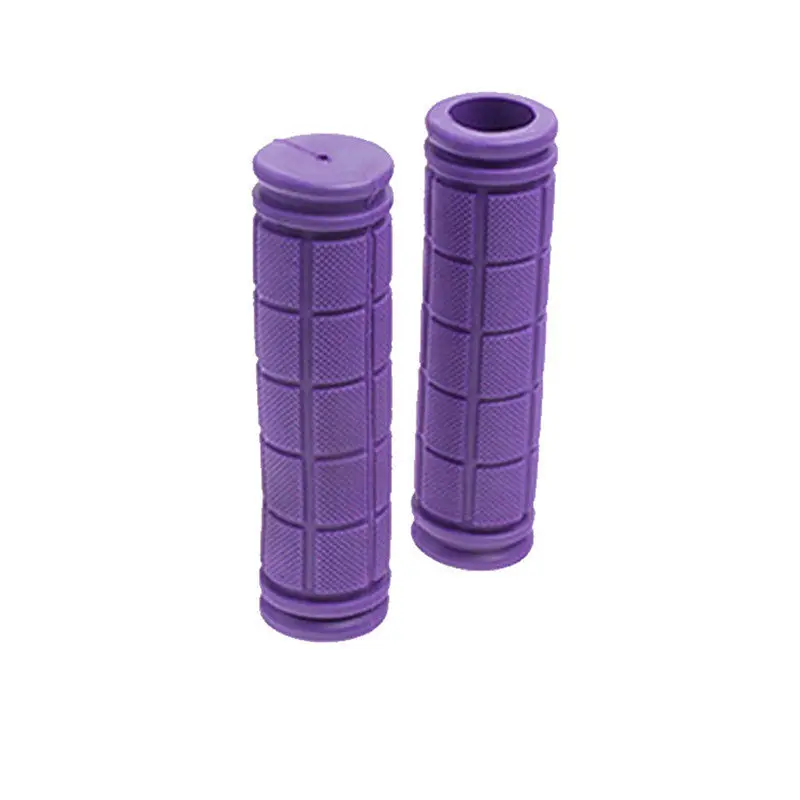 12 см резиновые ручки для руля велосипеда Fixie фиксированная Шестерня велосипеда резиновые 10 цветов велосипедные ручки для руля фиксированная Шестерня Запчасти для велосипеда 6 - Цвет: Purple