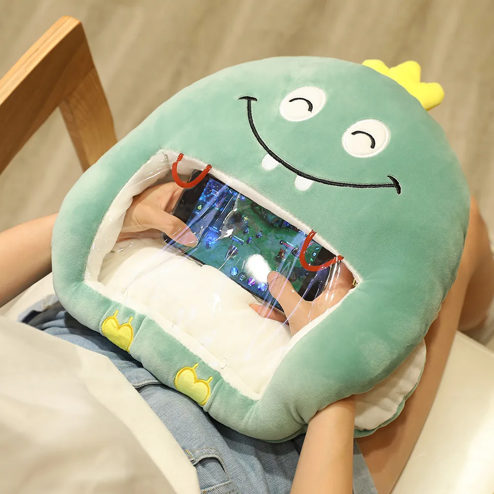 

Cute Cartoon Winter Season Hand Warmer Pillow Block Hand Plush Nap Blanket Dual Purpose Can Play Mobile Phone Belt Blanket