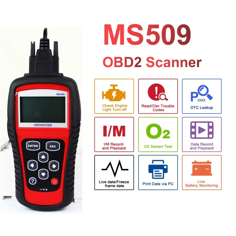 #*Cheap Vehicle Fault Diagnosis Scanner Live Data obd2 Car Diagnostic Tool Engine Check Engine MS509 Code Reader Automotive Diagnostic