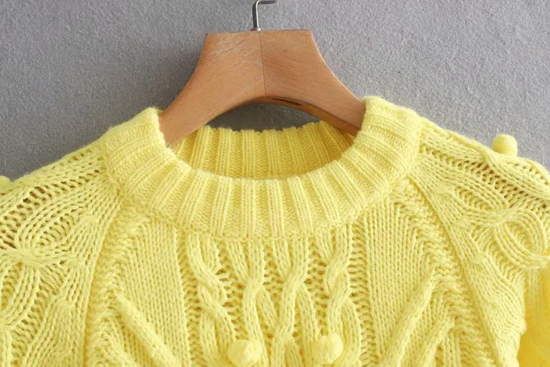 Винтажный стильный однотонный вязаный свитер для женщин Мода О-образный вырез длинный рукав эластичные женские пуловеры шикарные топы