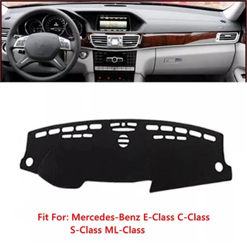 

Black Car Dashboard Cover Dash Mat For Mercedes-Benz C-class E-Class ML-Class S0Class Auto Sun Shade Pad Carpet Protector
