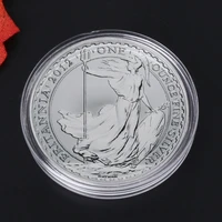 2025 New 1 PC 38.6mm Round Acrylic Coin Capsule Clear Storage Holder For Silver Coin 1 oz 1