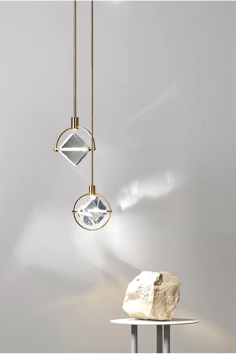 CUBIC CRYSTAL PENDANT LAMP - LODAMER 