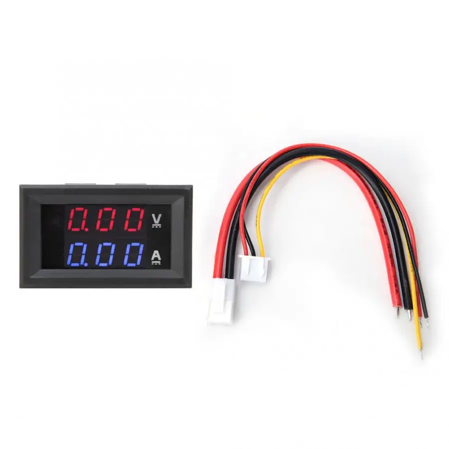 DC0-100V/10A светодиодный DC двойное цифровое табло датчик напряжения мини-Вольтметр Амперметр светодиодный цифровой амперметр
