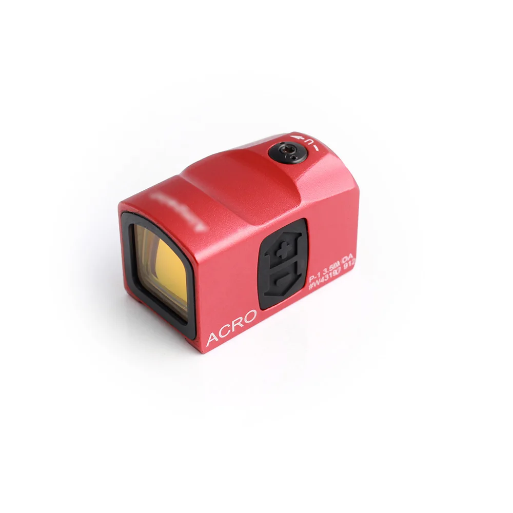 red- no mounts Aim Acro P1 Red Dot Reflex Sight RMR голографический прицел охотничий Оптический для пистолета или 20 мм рельсы - Цвет: red- no mounts
