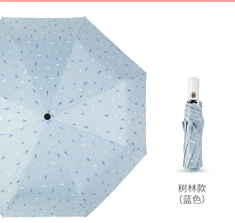 Hipster Vinyl Sun-resistant UV-Protection Parasol Fully Automatic Folding Parasol Women's Outdoor All-Weather Umbrella Wholesale