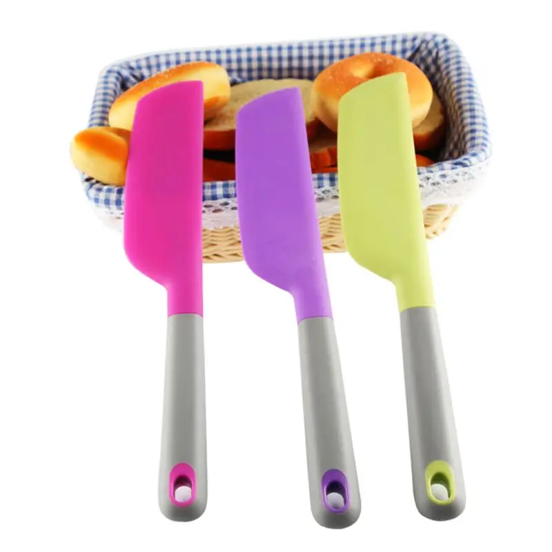  Silicone spatula heat-resistant cake cream butter spatula paste batter scraper non-stick flexible b