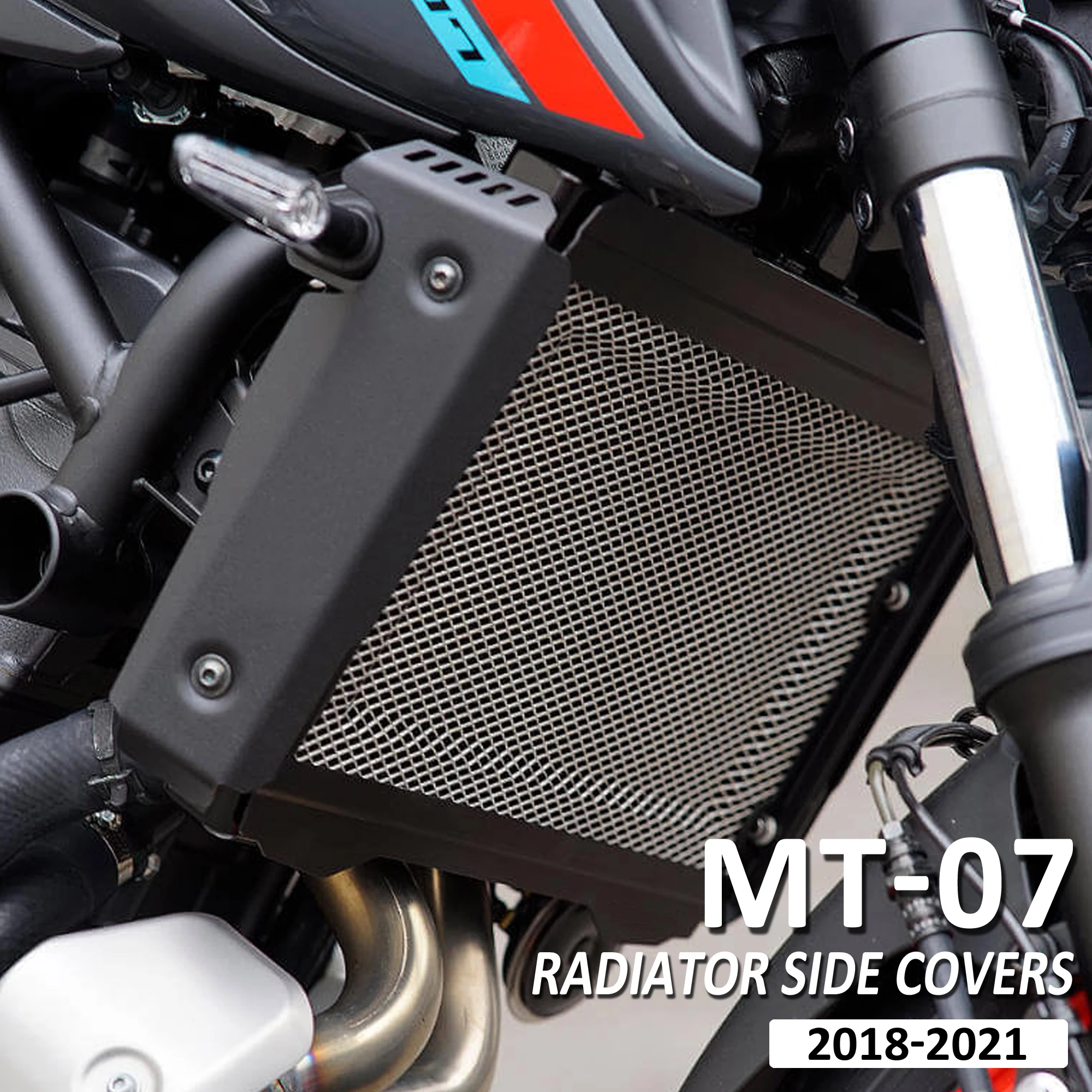 

2021 Fit MT07 Radiator Side Covers Protective Guard NEW Motorcycle Accessories For YAMAHA MT-07 FZ-07 2018 2019 2020