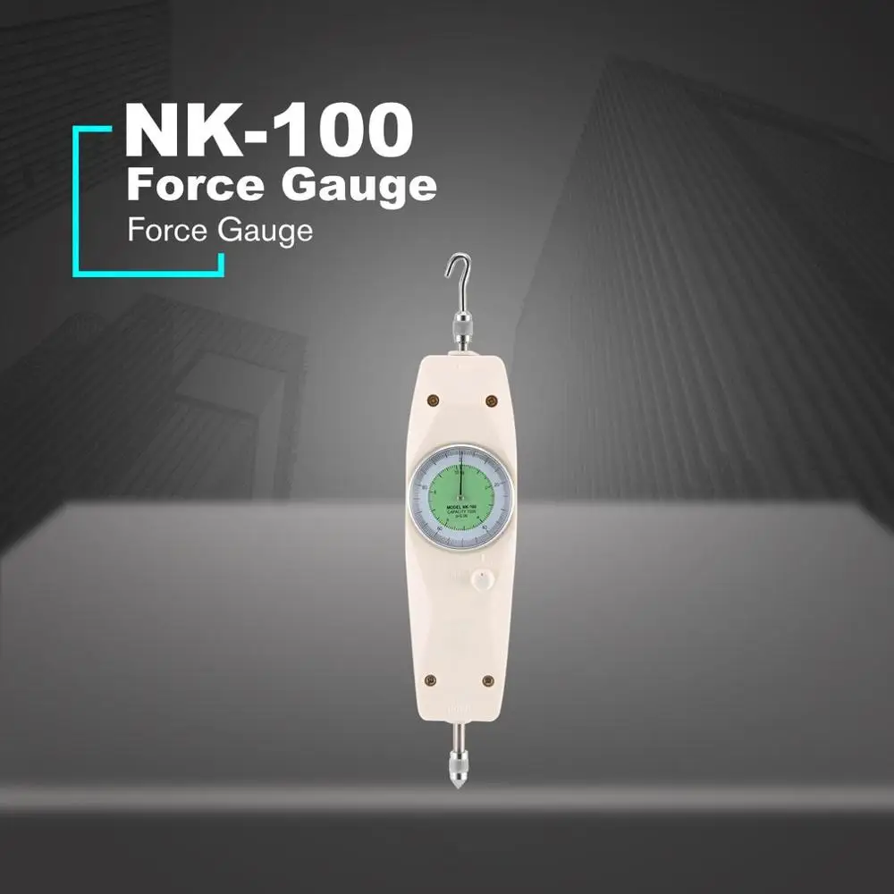 

Analog Force Gauge Pointer Push Pull Tester NK-100 Thrust Meter Dynamometer Pressure High Precision Measuring Instruments