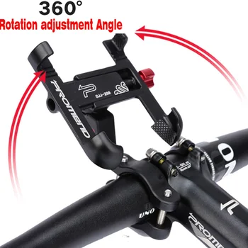 

Aluminum Alloy Bike Mobile Phone Holder 360 Rotating Motorcycle Bicycle Phone Holder Nonslip MTB Phone Stand Cycling Accessories