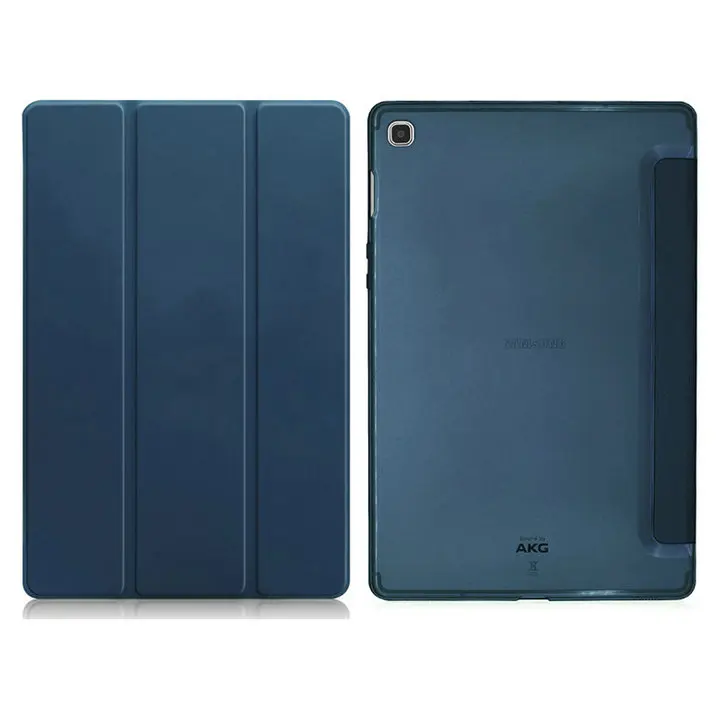 Navy Чехол-книжка для планшета, кожаный чехол для samsung Tab S5e 10,5 чехол, прозрачная задняя крышка для samsung Galaxy Tap S 5E чехол T720 T750 - Цвет: Navy