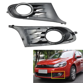 

1pair Front Fog Lamp Frame Cover + Harness wire Car Halogen Fog Light For Golf 6 MK6 2009 2010 2011 2012 2013 Fog light Assembly