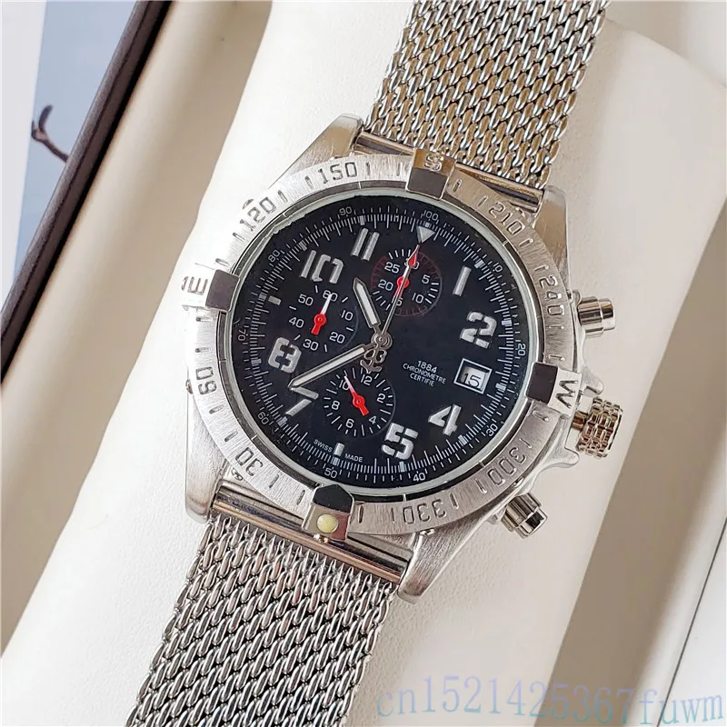 Luxury men's watch top brand automatic mechanical watch stainless steel watch band business / leisure top designer design Wan Wa