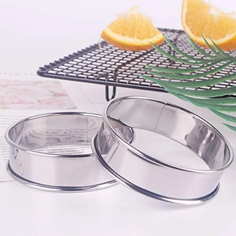 Cake Ring Mold Stainless Steel RoundMuffin Tower Cake Gum Paste Mould