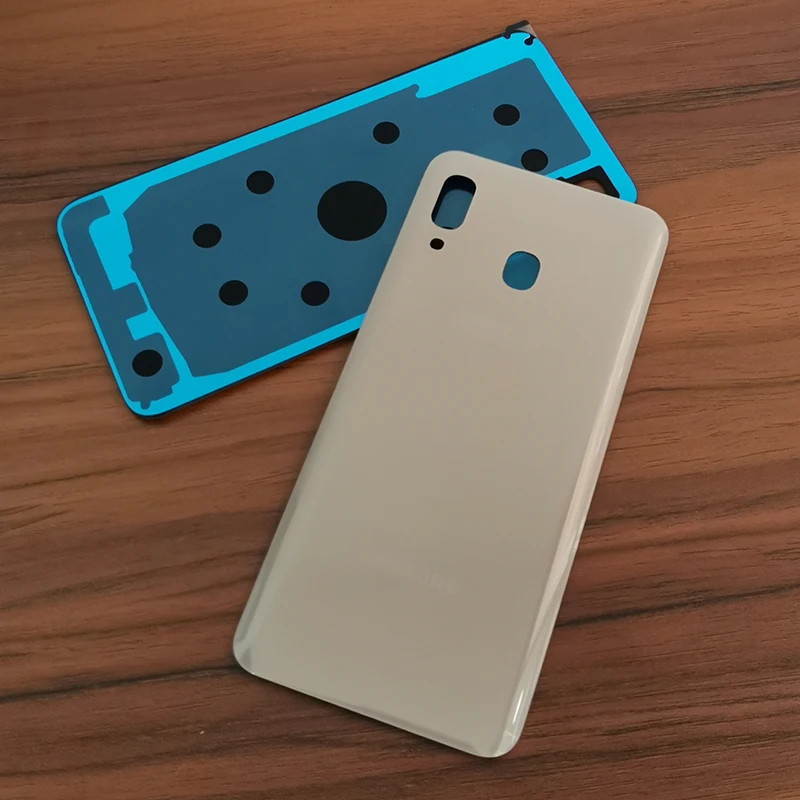 Для samsung Galaxy A20 A 20 Задняя крышка батареи задняя дверь Корпус чехол Замена для samsung A20 SM-A205F A205 задняя крышка телефона