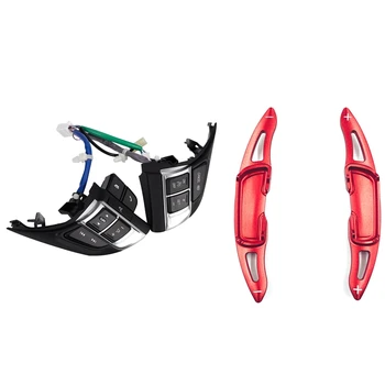 

1 Set Steering Wheel Switch Bluetooth Cruise Control Switch Button & 2Pcs Aluminum Steering Wheel Paddle Shifter