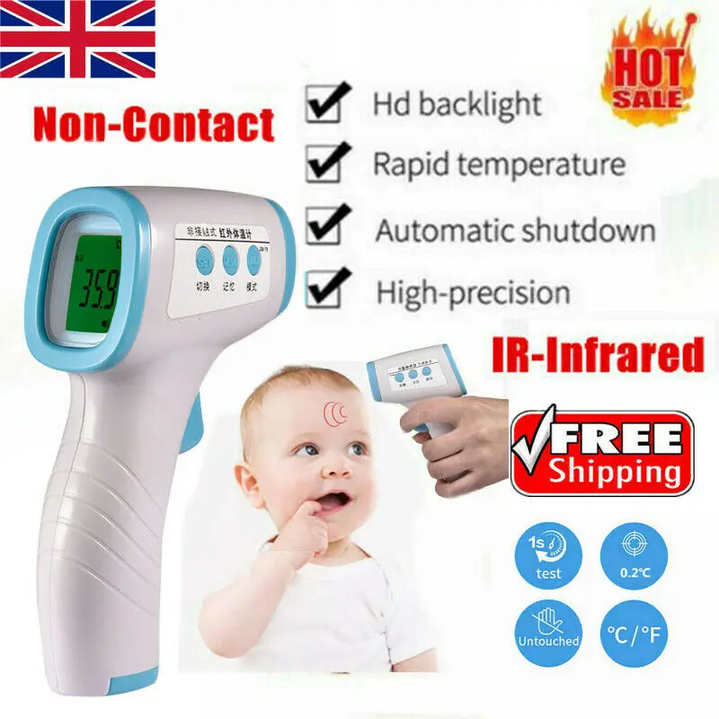 

IR Infrared Digital Termometer Non-Contact Forehead Baby/Adult Body Thermometer