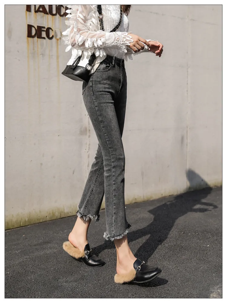 JUJULAND woman jeans Flared jeans for ladies661