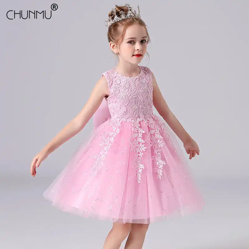 Robe A Fleurs Pour Filles Tenue De Soiree Formelle Pour Enfants Costume De Princesse De Premiere Communion Spectacle De Mariage Aliexpress