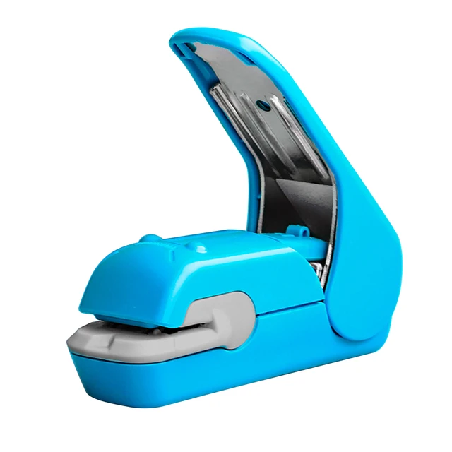 Mini grapadora de oficina con grapas de mano, grapadora portátil de  escritorio para estudiantes y niños, 10 # - AliExpress