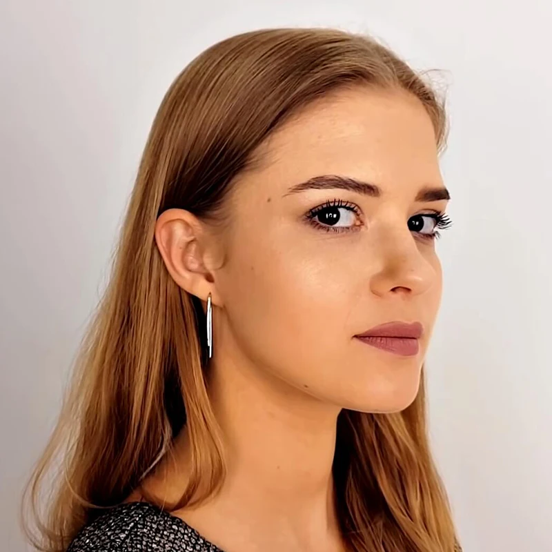 ORSA JEWELS 2019 новые экологичные красивые серьги цвета розового золота для женщин
