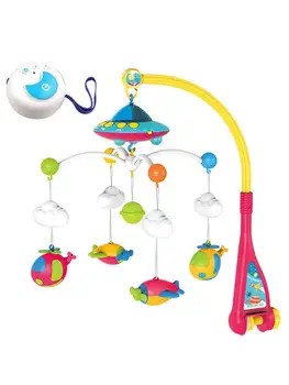 

Musical Baby Crib Mobile Toy With Lights And Music Projection Stroller Crib Hanging Toys For Newborn Baby
