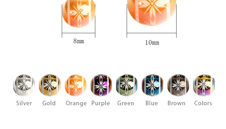 20pcs Round Porcelain Beads With High Quality Cruciate Flower Patterned Beads For DIY Making Bracelet Necklace Jewelry