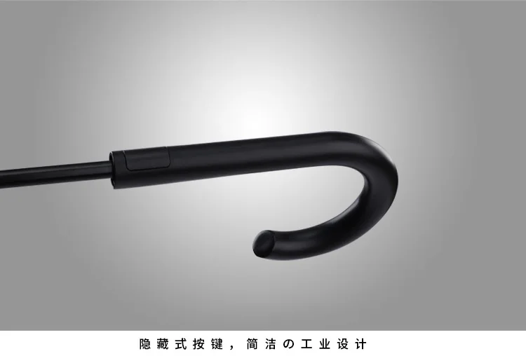 Retro Business Long Handle Umbrella Semi-automatic Straight Pole Umbrella New Style Men And Women Double Universal Eight Bone Al